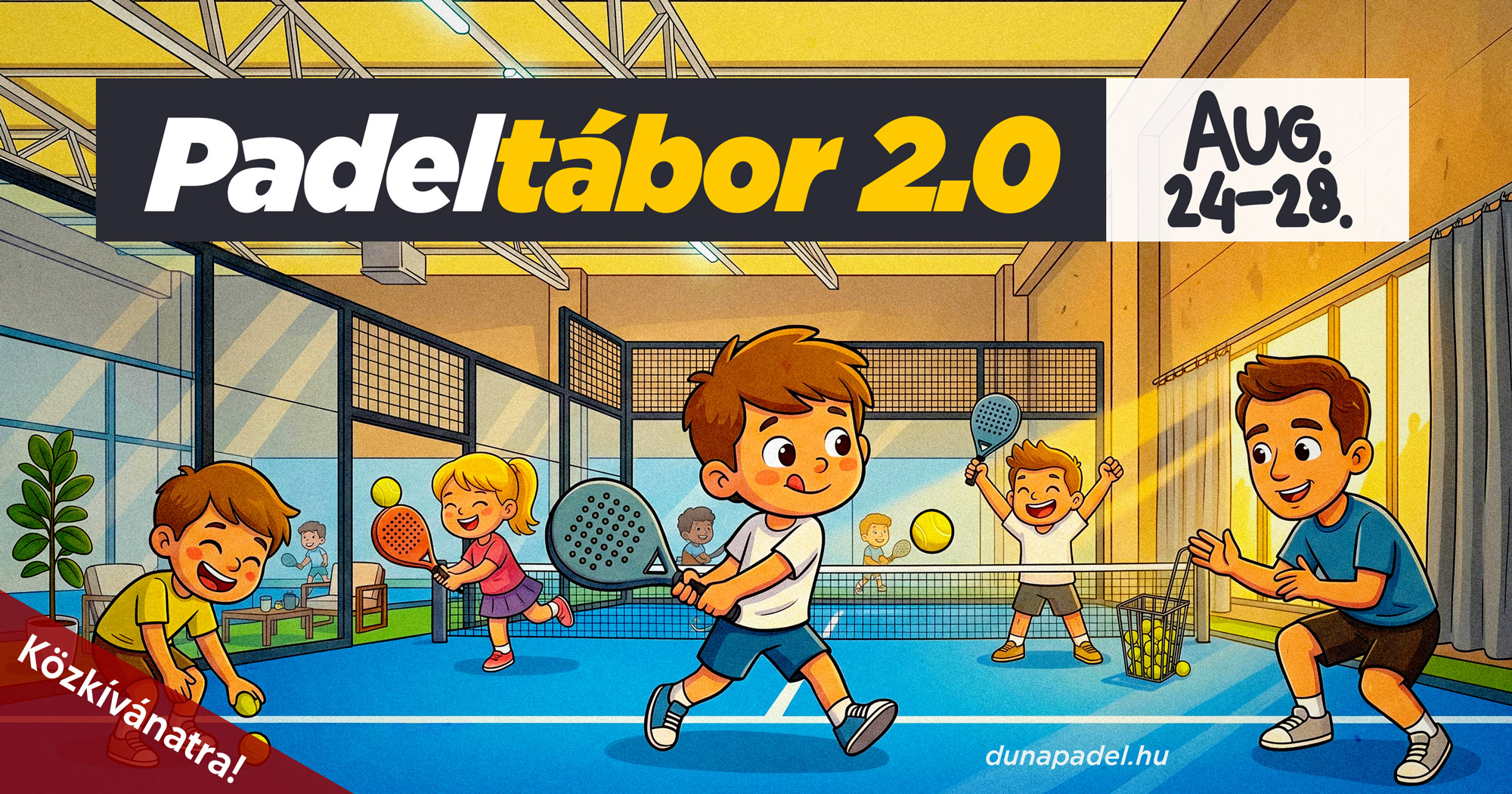 Duna Padel Nyári Tábor 2026 – Budafok | 7-14 éveseknek